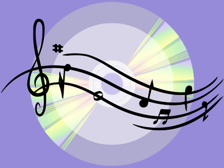 Illustration CD pour médiathèque