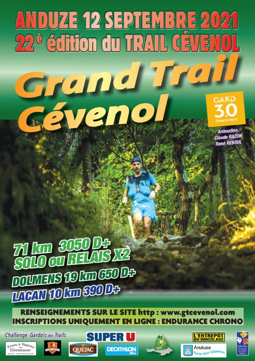 affiche Grand Trail Cévenol 2021